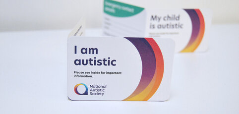 'I am autistic' and 'My child is autistic' autism alert cards