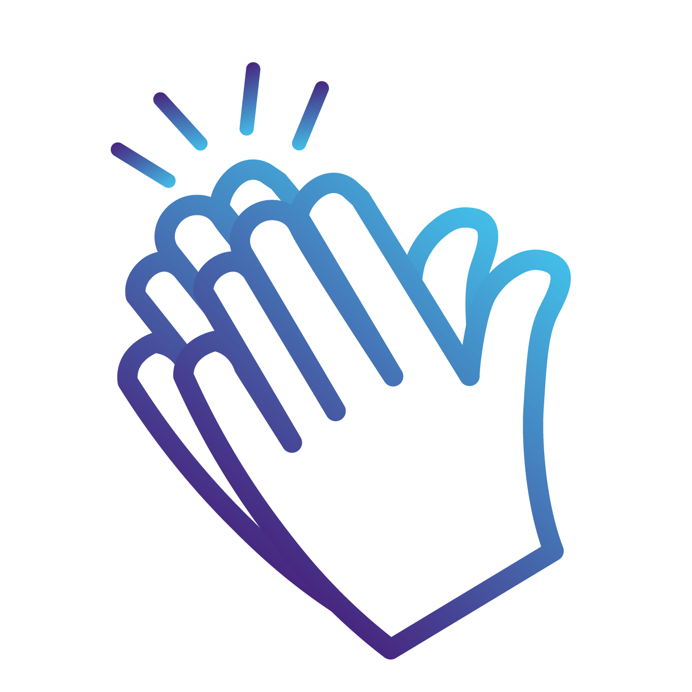 clapping hands icons