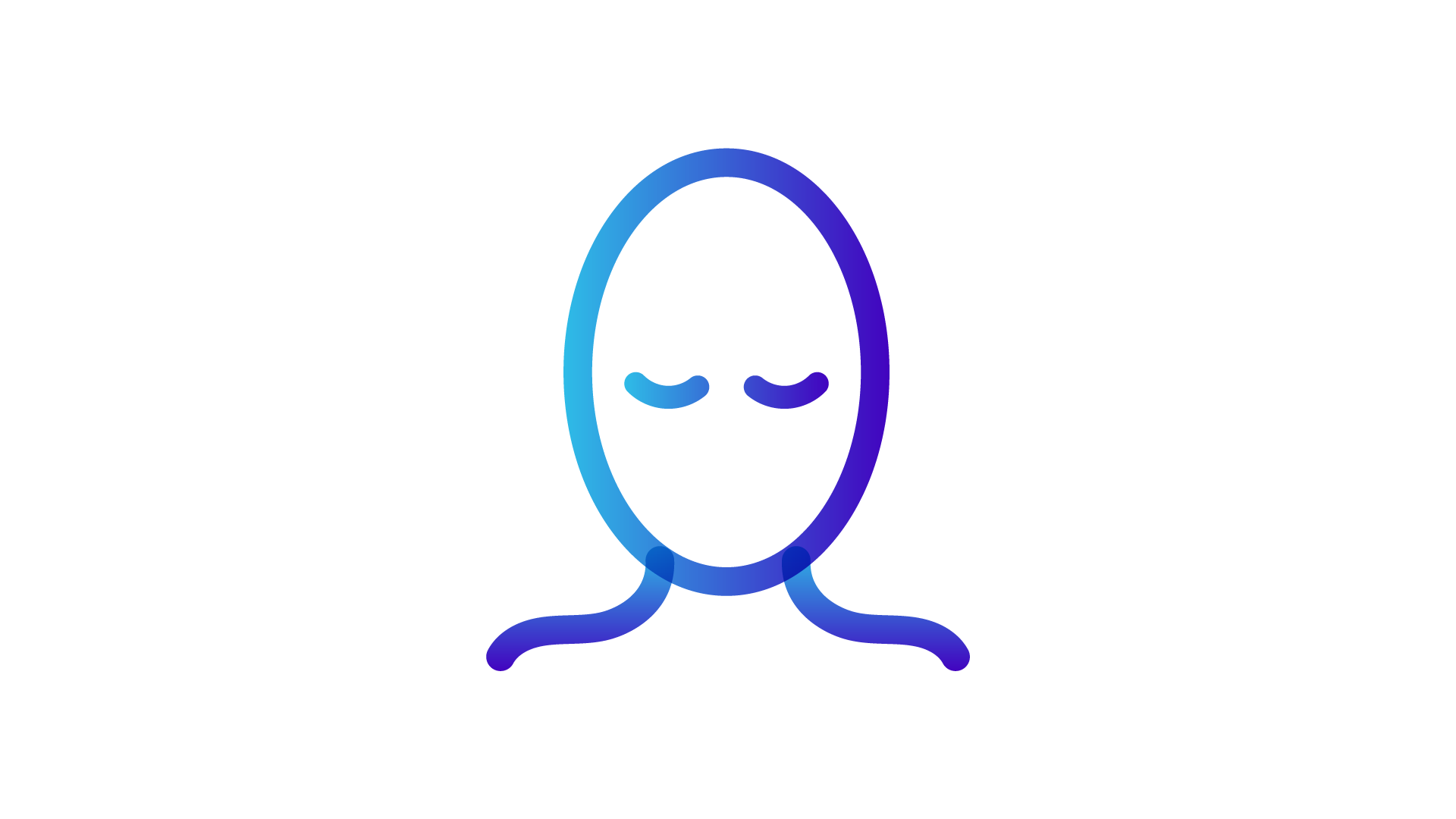 person with eyes down/closed icon